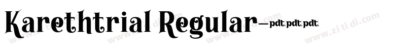 Karethtrial Regular字体转换